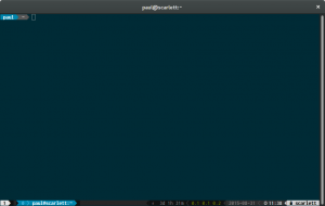 A tmux session with powerline running the status bar