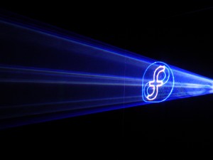 LZR: Making Fedora logo in lasers