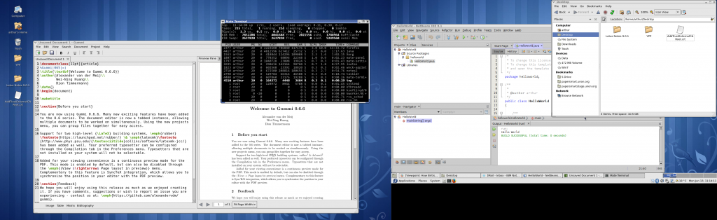 Arthur Buliva: How do you Fedora? Screenshot of his MATE desktop