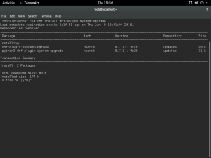 Upgrading to Fedora 24: Install dnf plugin