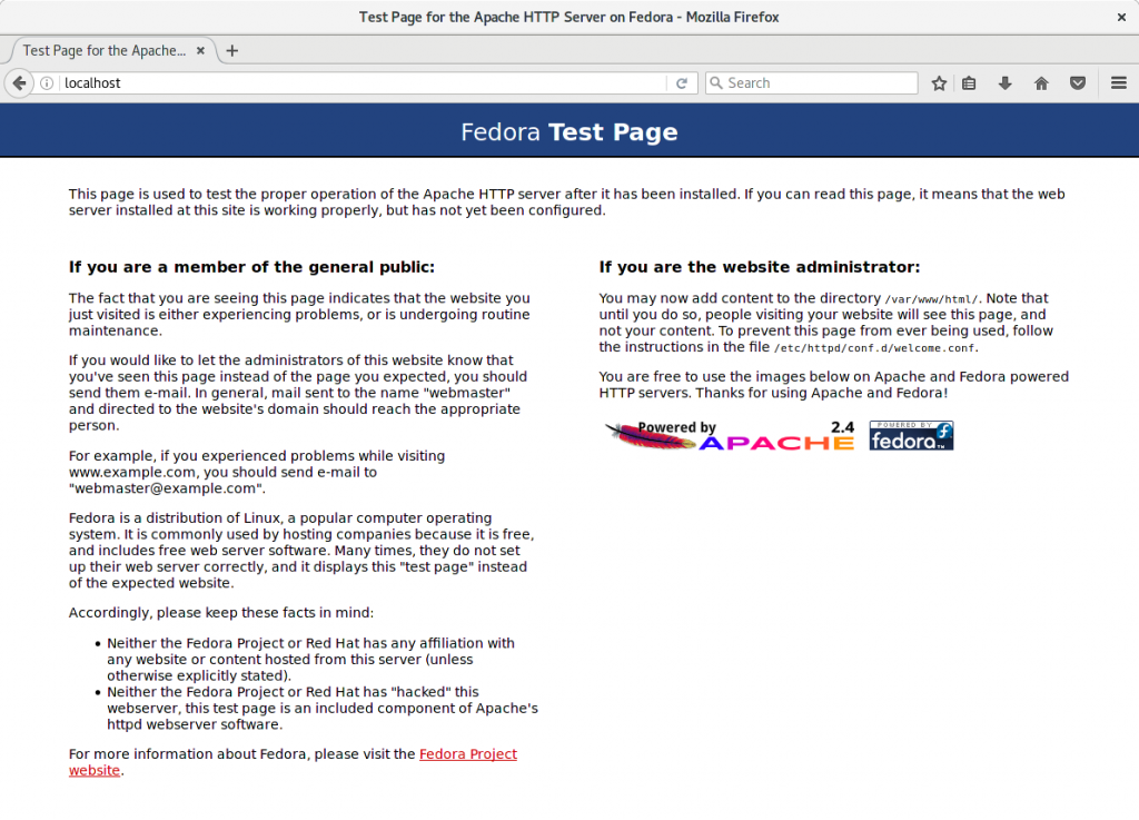 How to install Apache web server on Fedora - Fedora Magazine