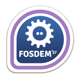 FOSDEM 2017 Attendee badge can be found at the Fedora community stand