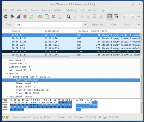 tcpdump wireshark ssh