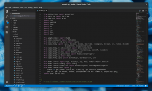 Visual Studio Code with the folder view visible