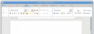 LibreOffice's (experimental) Notebookbar