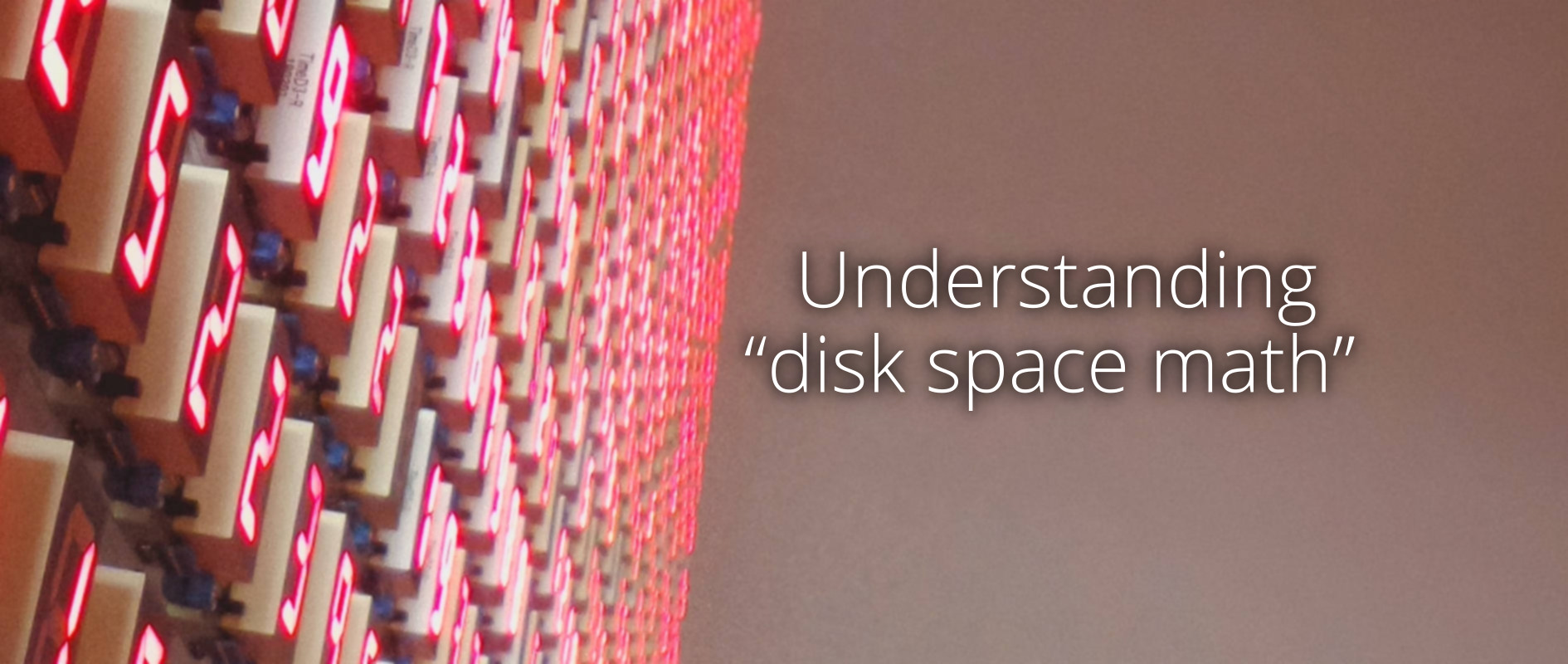 Understanding disk Space Math Fedora Magazine