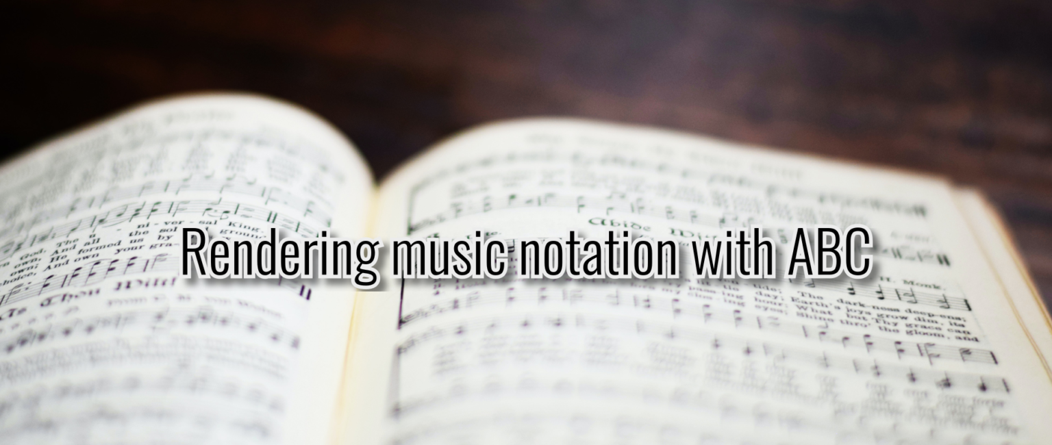 convert sheet music to abc notation