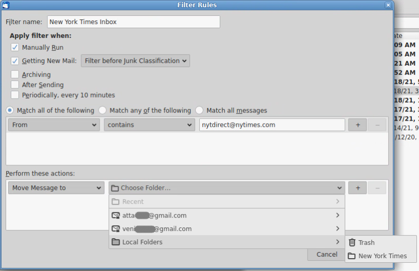 Introduction to Thunderbird mail filters Fedora Magazine