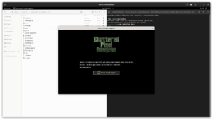 Decorative image, showing a desktop debug run of Shattered Pixel Dungeon