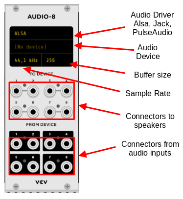 AUDIO 8 input module