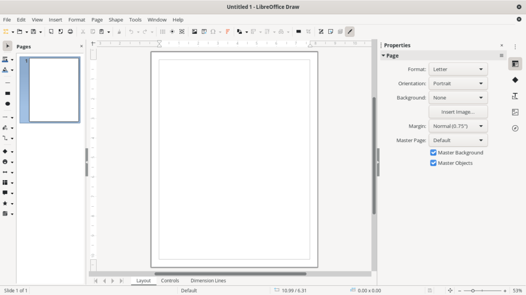 LibreOffice Draw as office suites app for daily needs