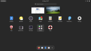 Screenshot of GNOME