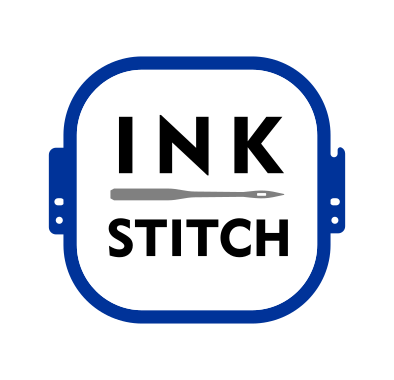 The logo of the Ink/Stitch project
