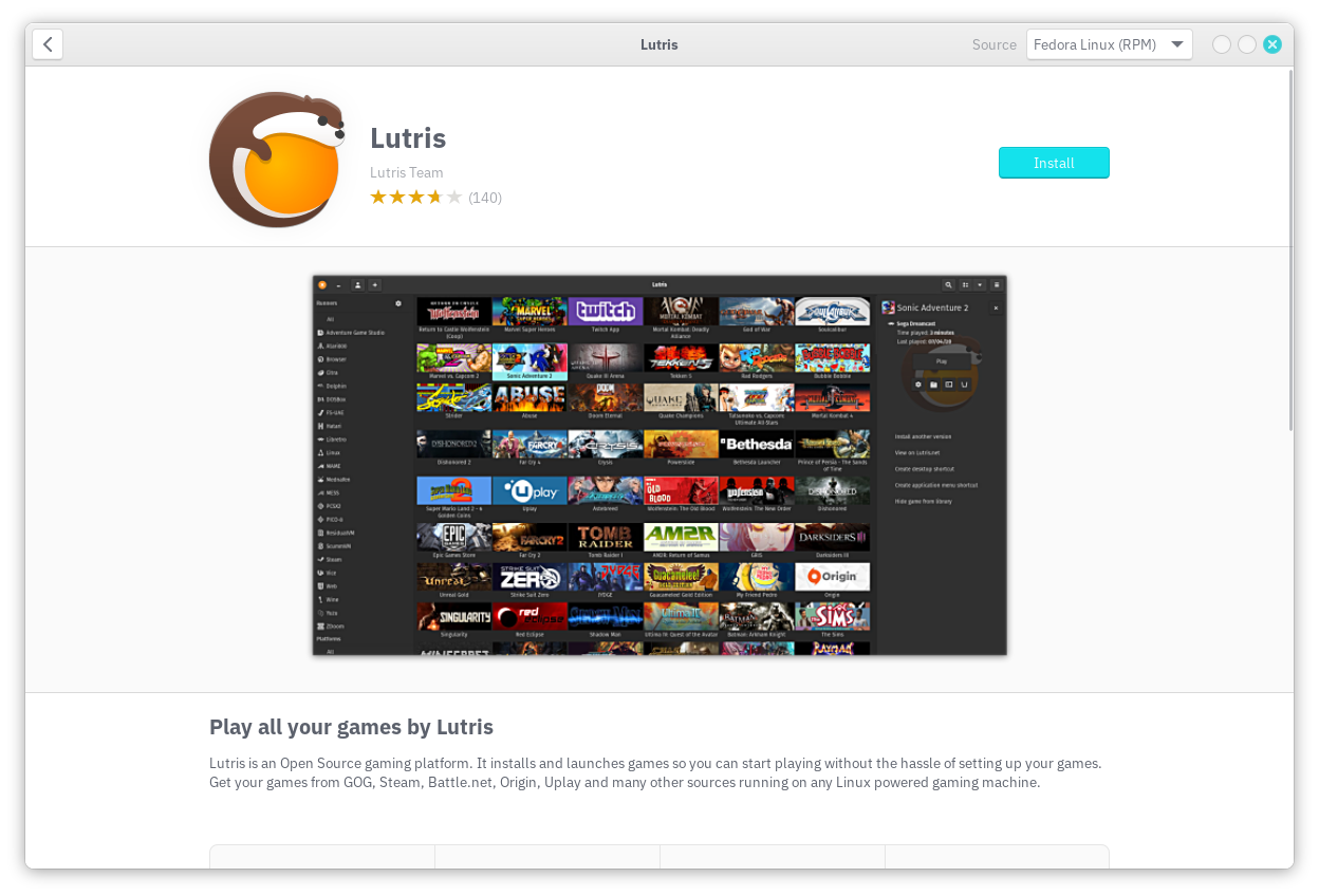 Lutris - Linux Gaming