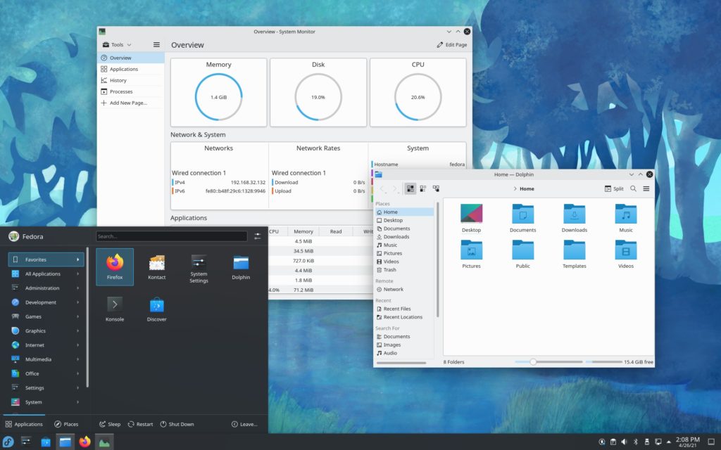 Fedora KDE Plasma Desktop
