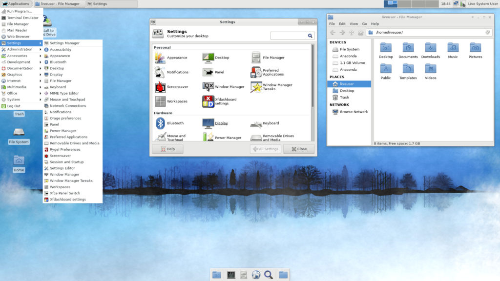 Fedora XFCE Desktop