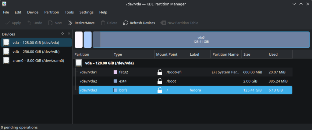 how to use a partition manager to discover what file system that you are using